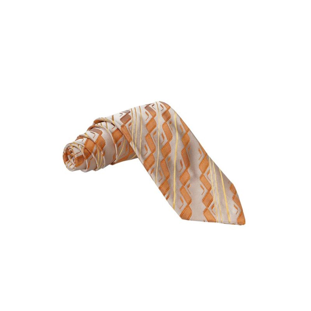 Zilli Geometric Chevron Stripe Silk Tie
